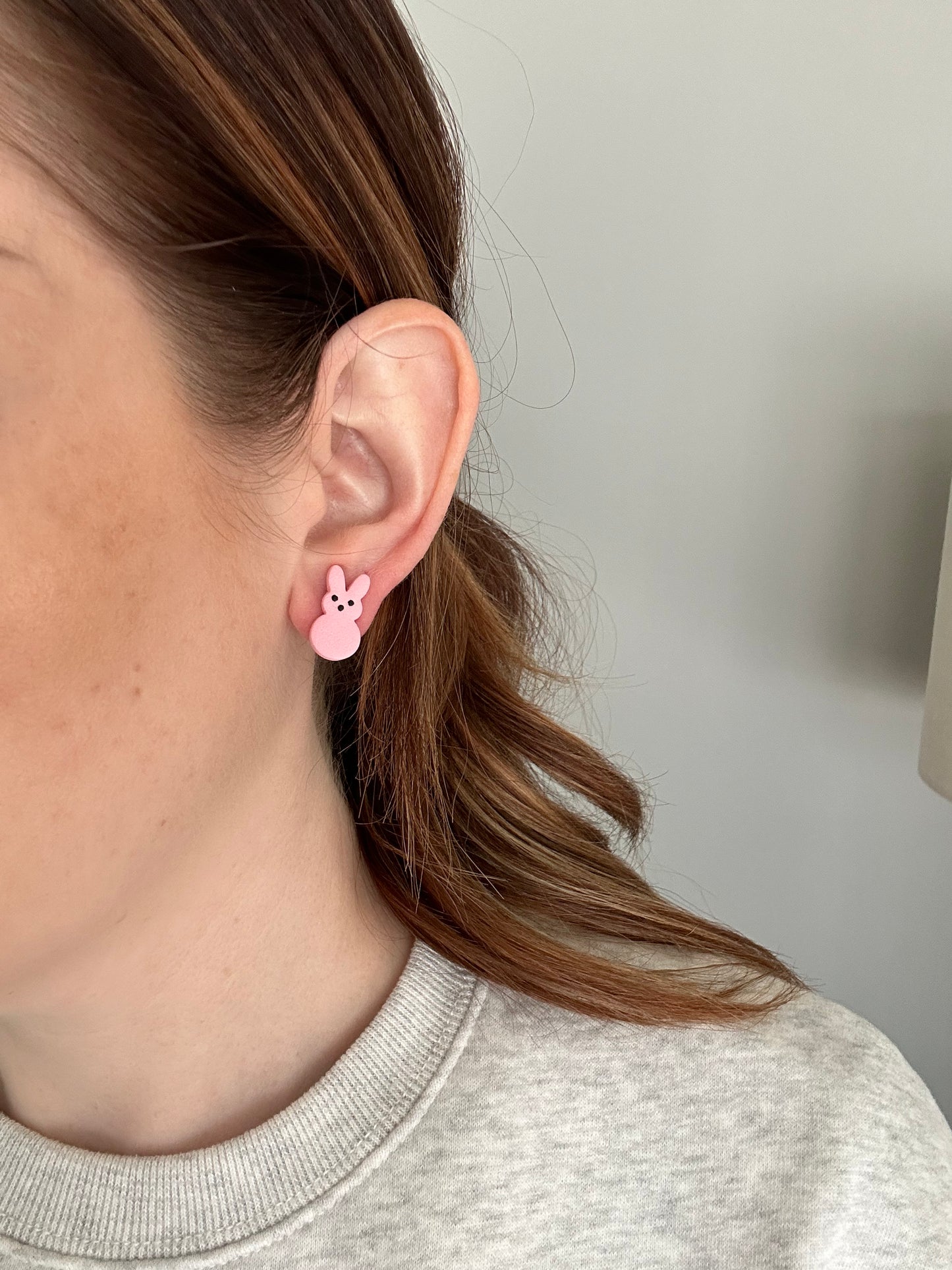 Peeps Bunny Studs