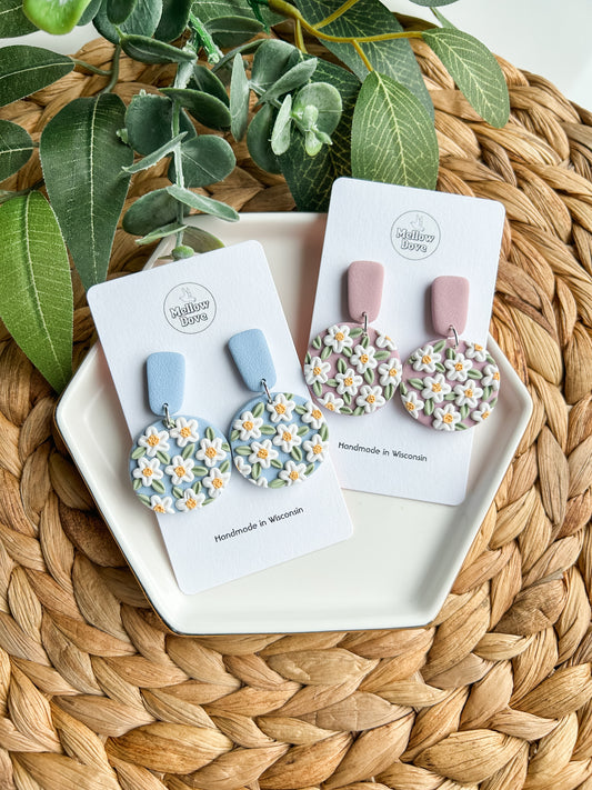 Boho Spring Daisy Earrings