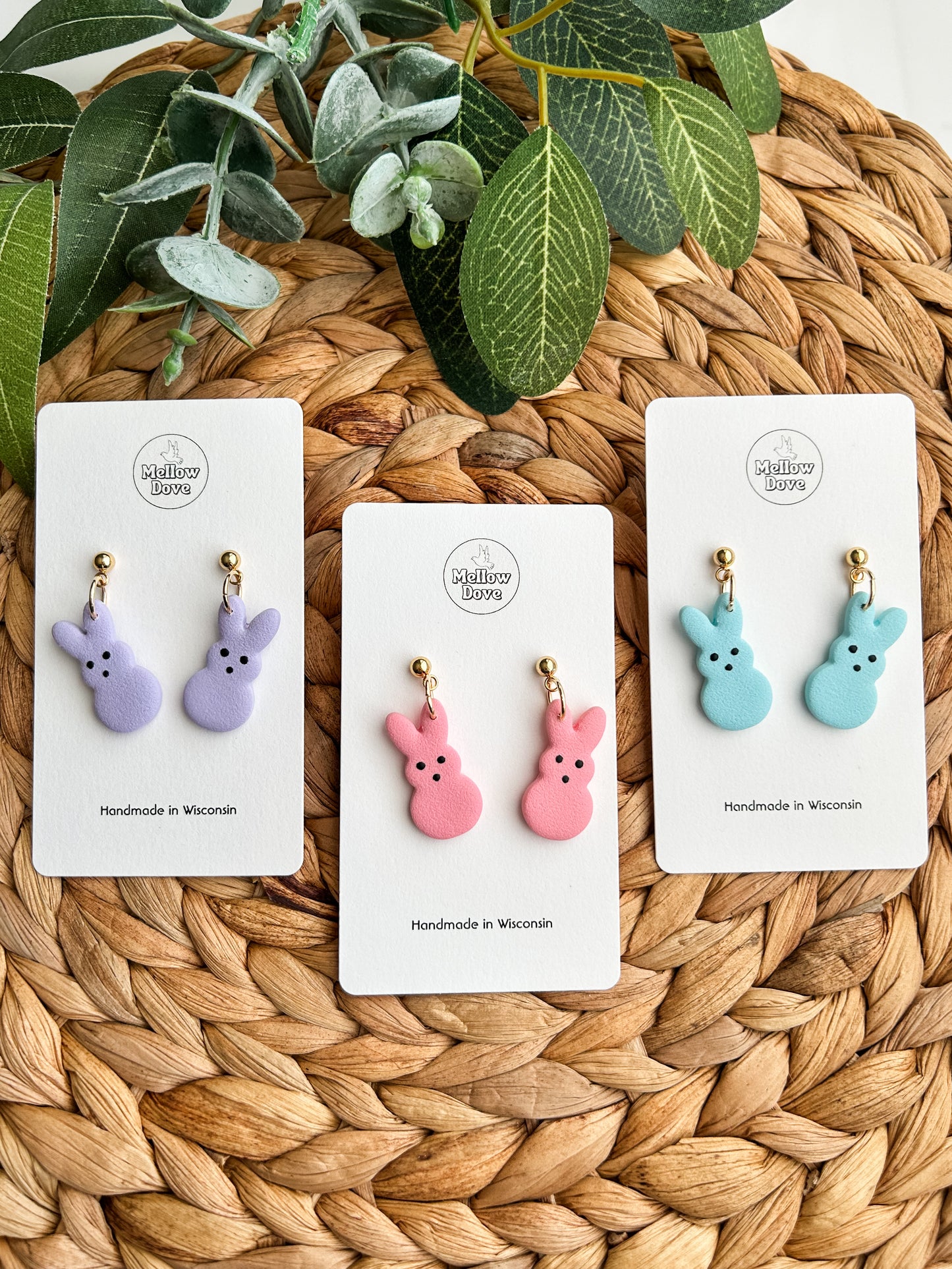 Peeps Bunny Earrings