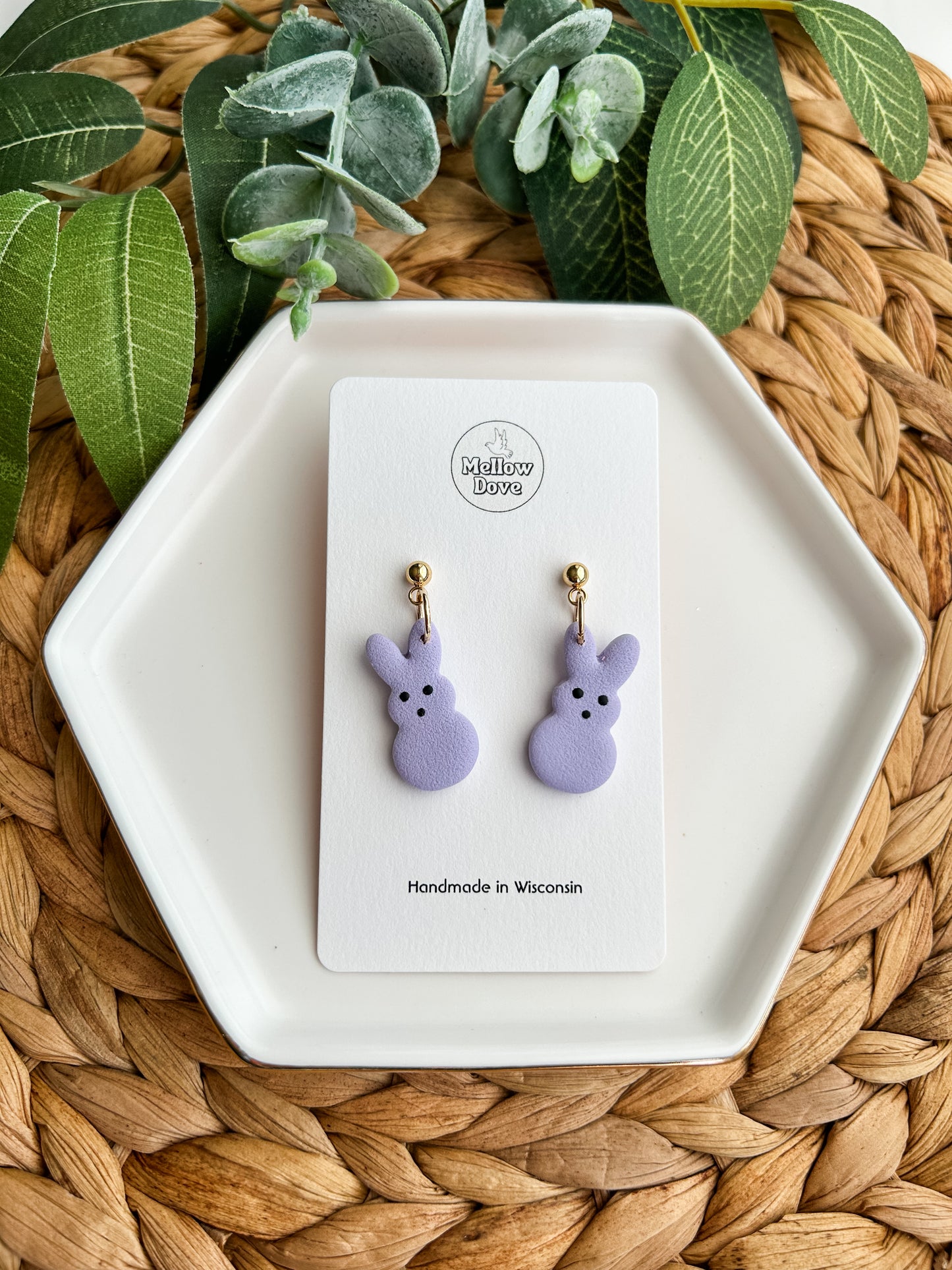 Peeps Bunny Earrings