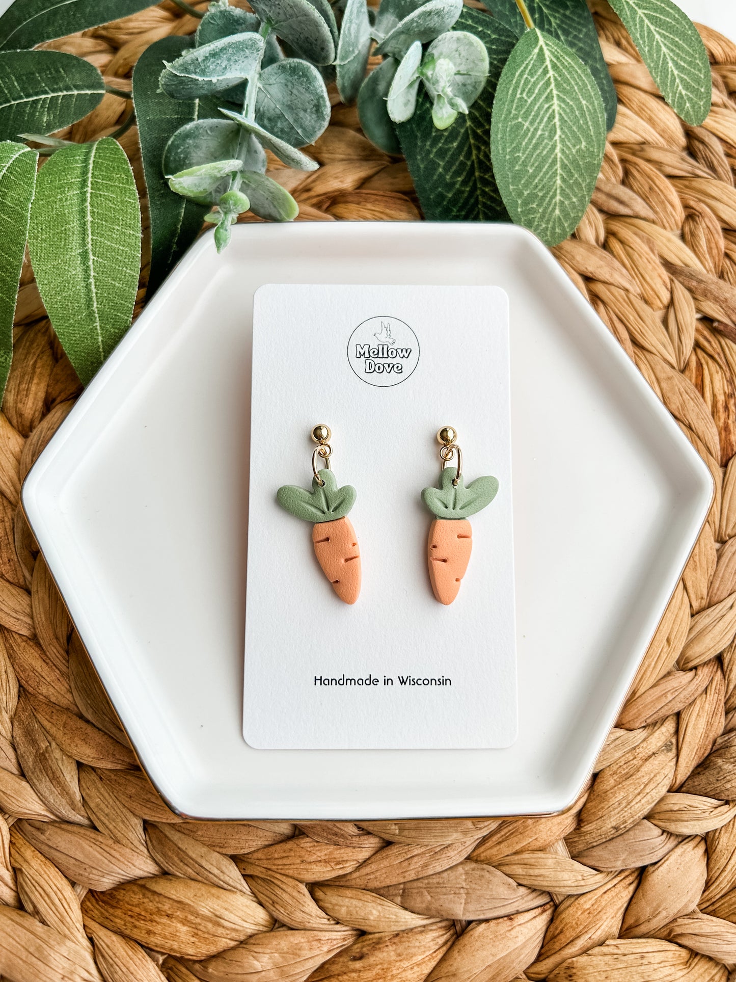 Easter Carrot Earrings