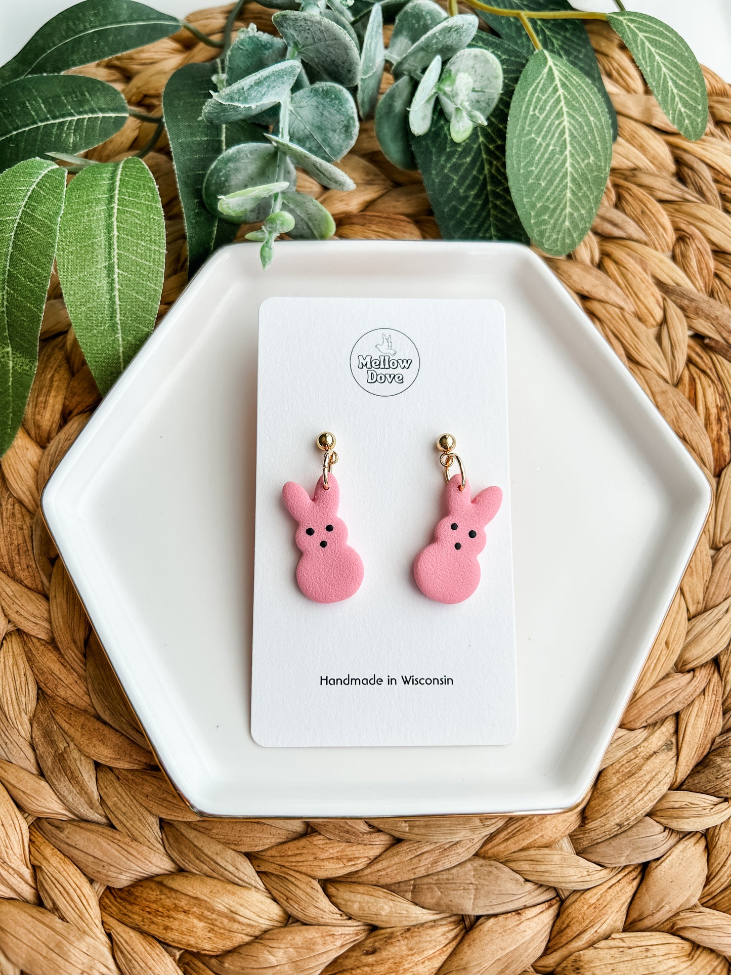 Peeps Bunny Earrings