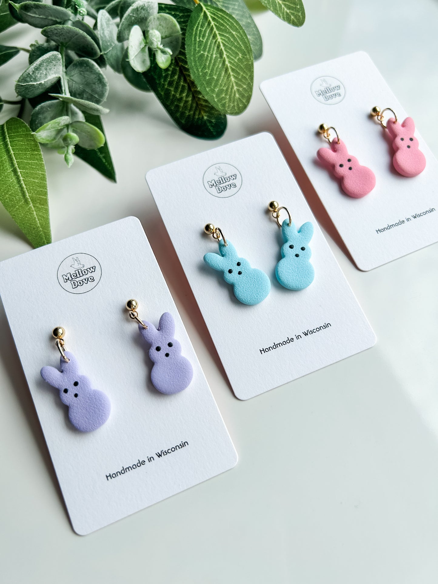 Peeps Bunny Earrings