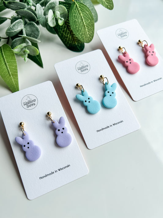 Peeps Bunny Earrings