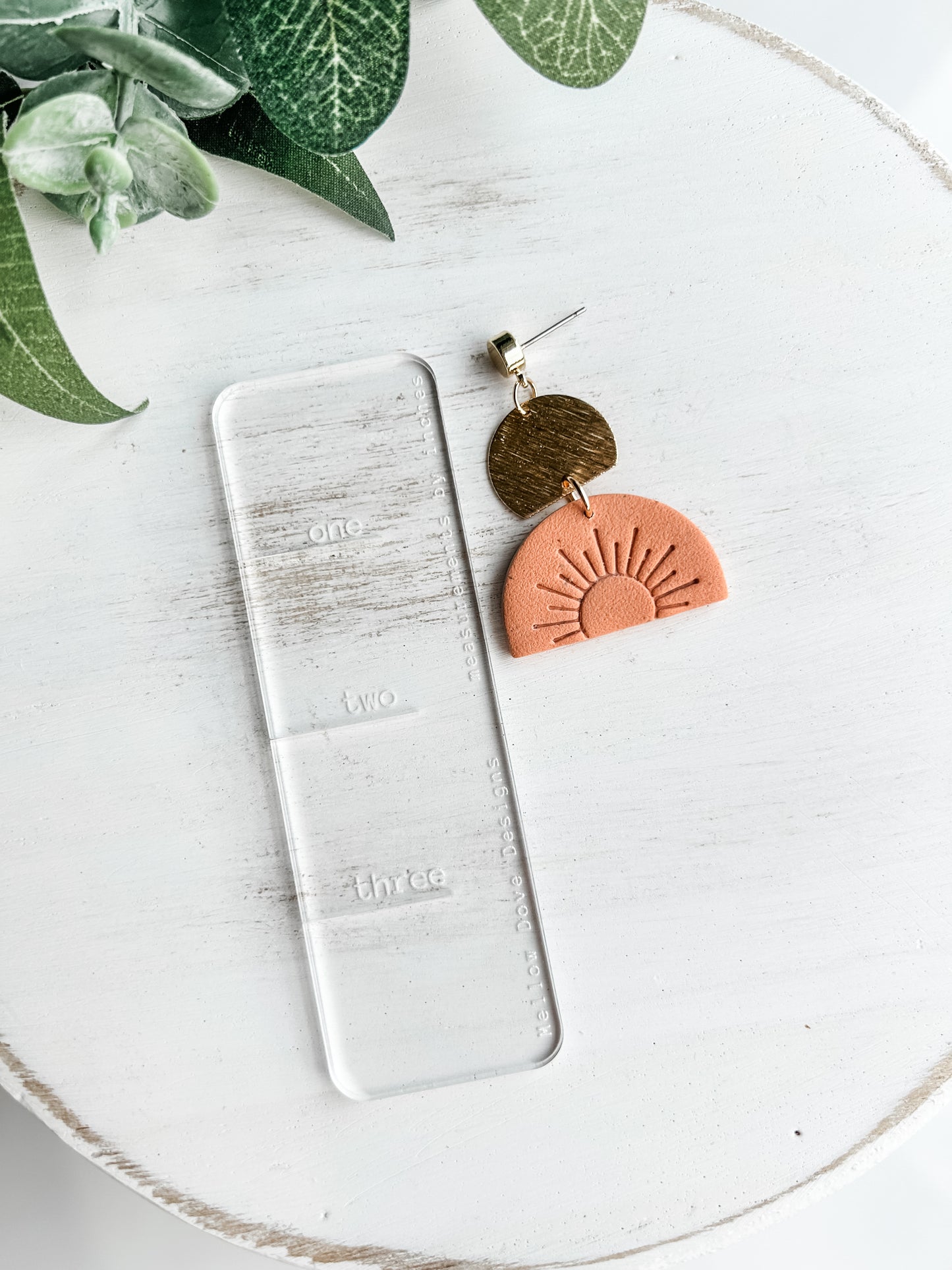 Coral Sunrise Boho Earrings