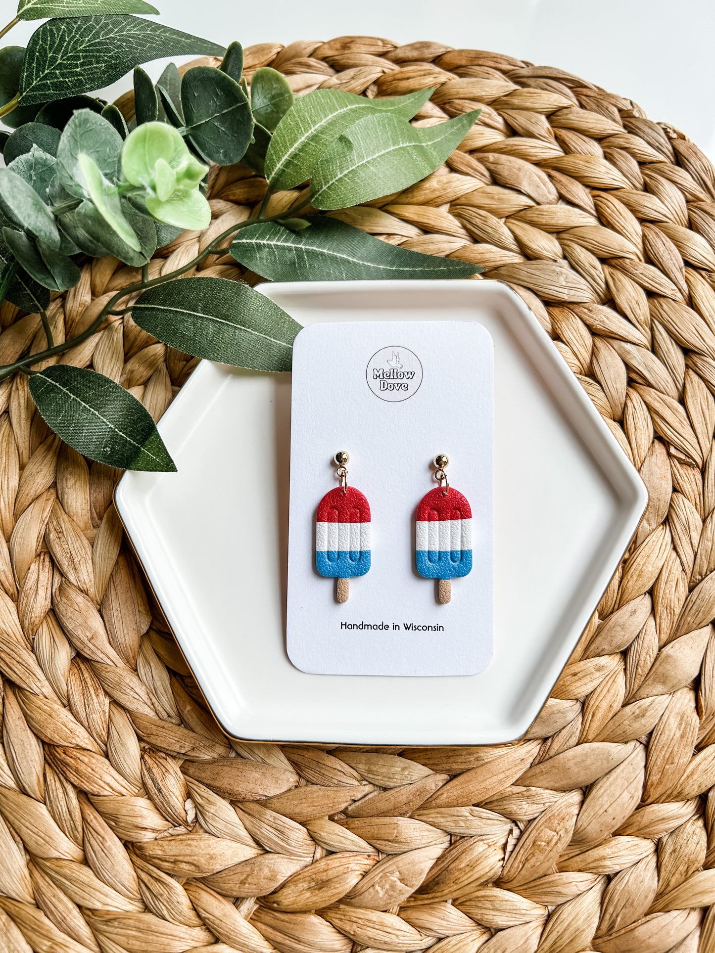 Patriotic Summer Popsicle Earrings