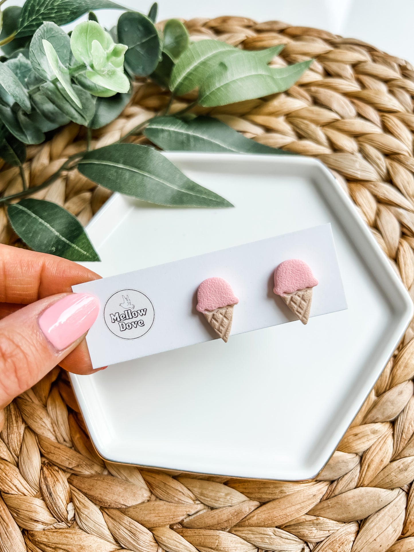 Ice Cream Cone Studs