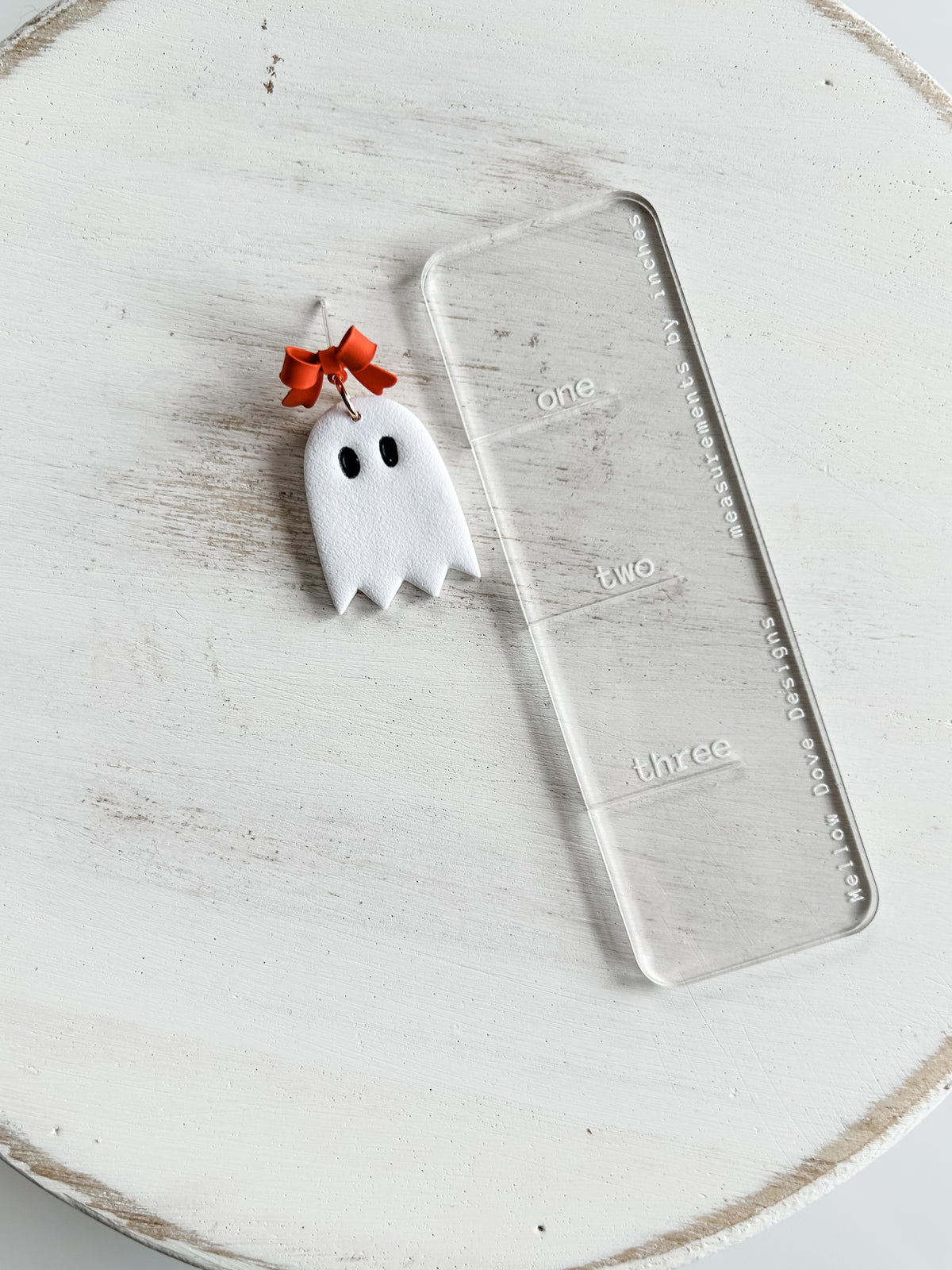 Ghost with Orange Bow