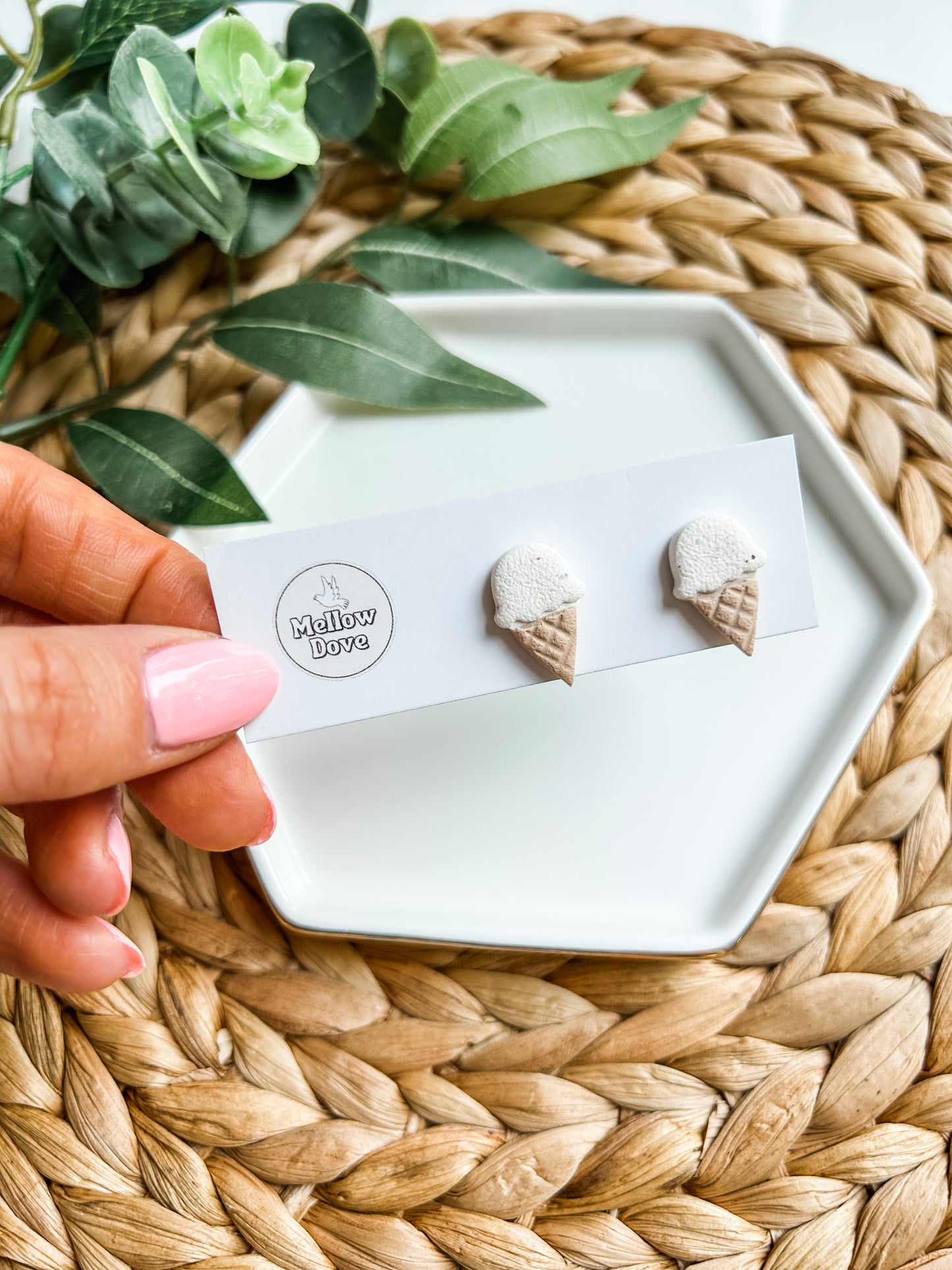 Ice Cream Cone Studs
