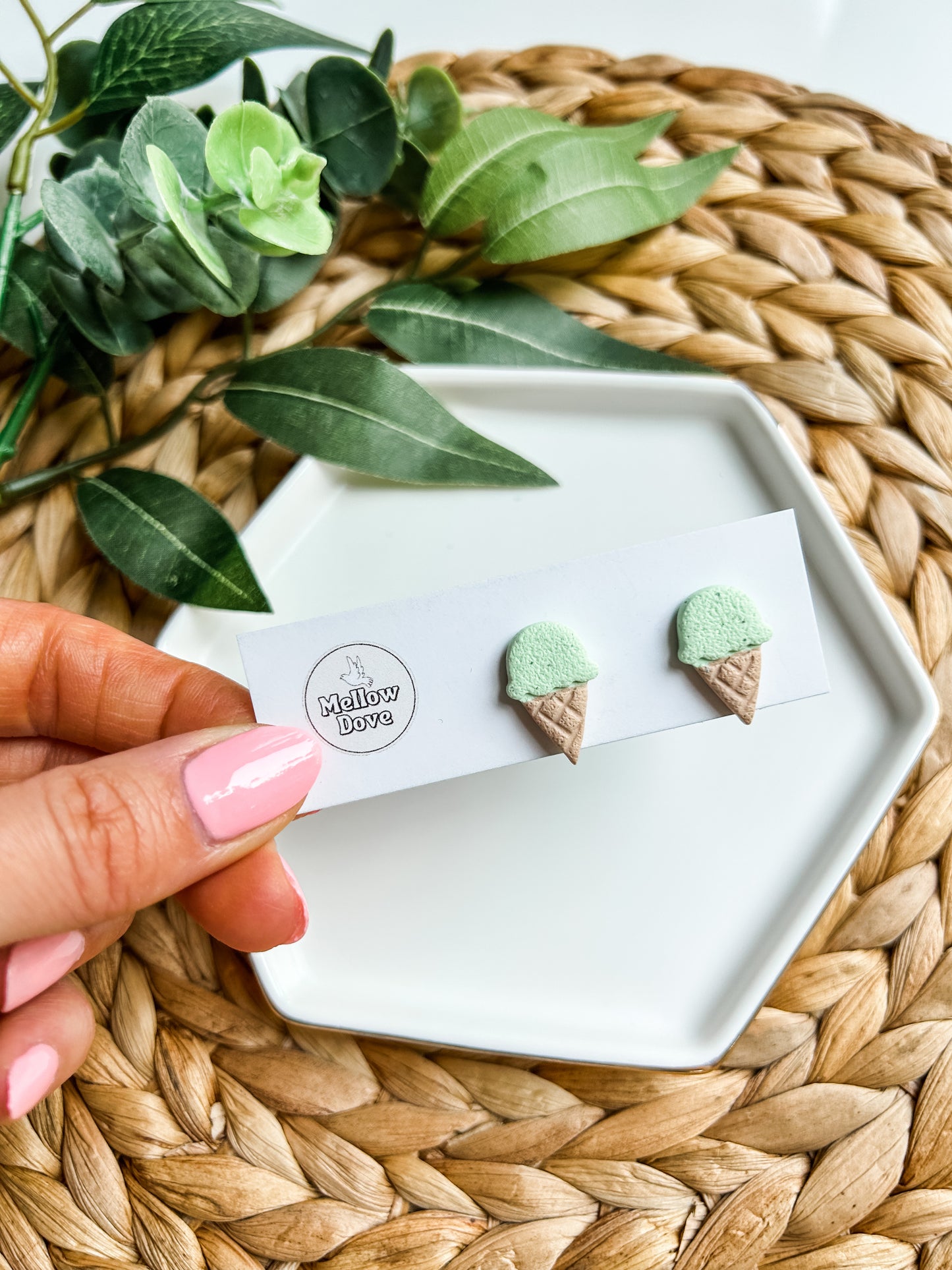 Ice Cream Cone Studs