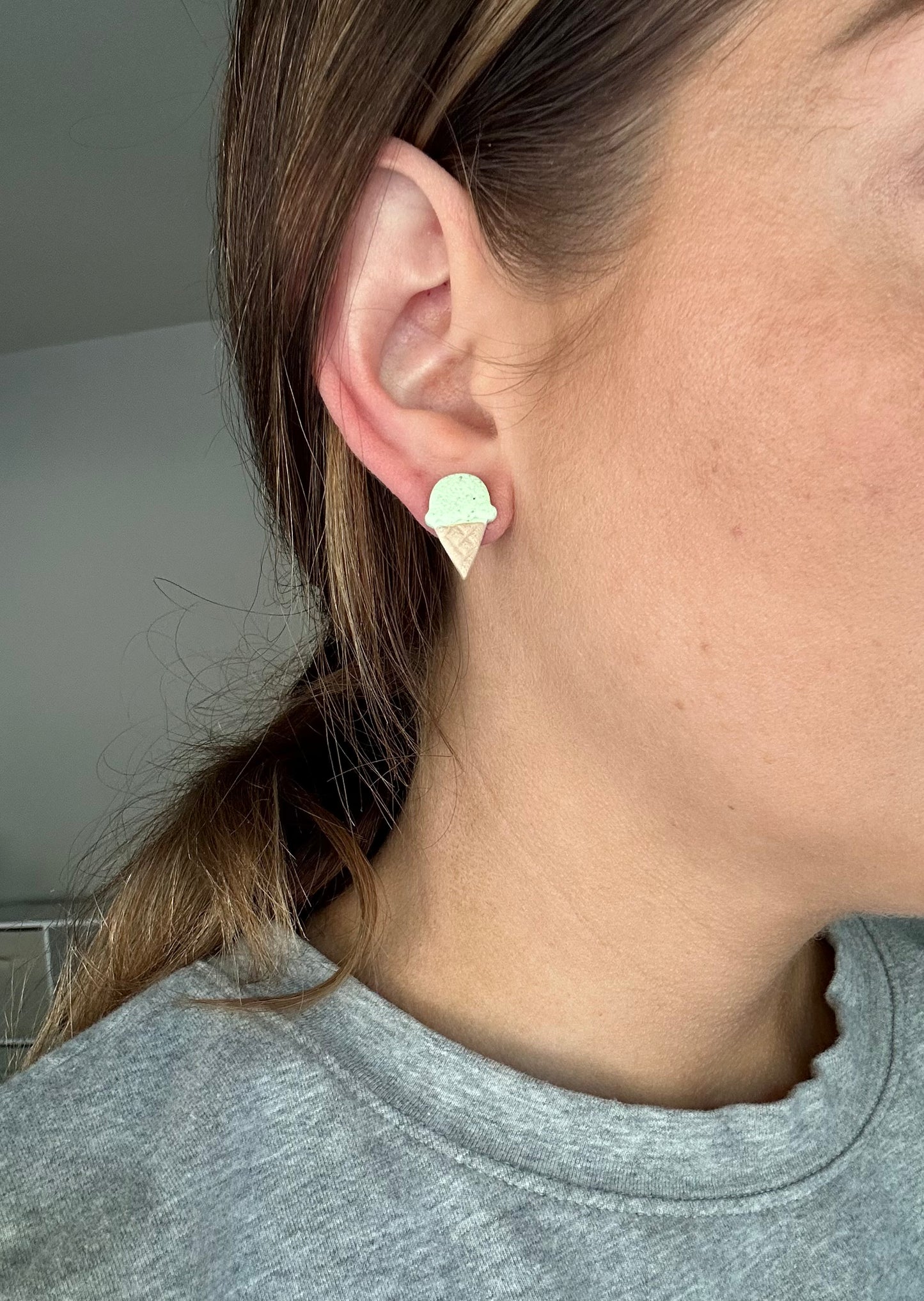 Ice Cream Cone Studs