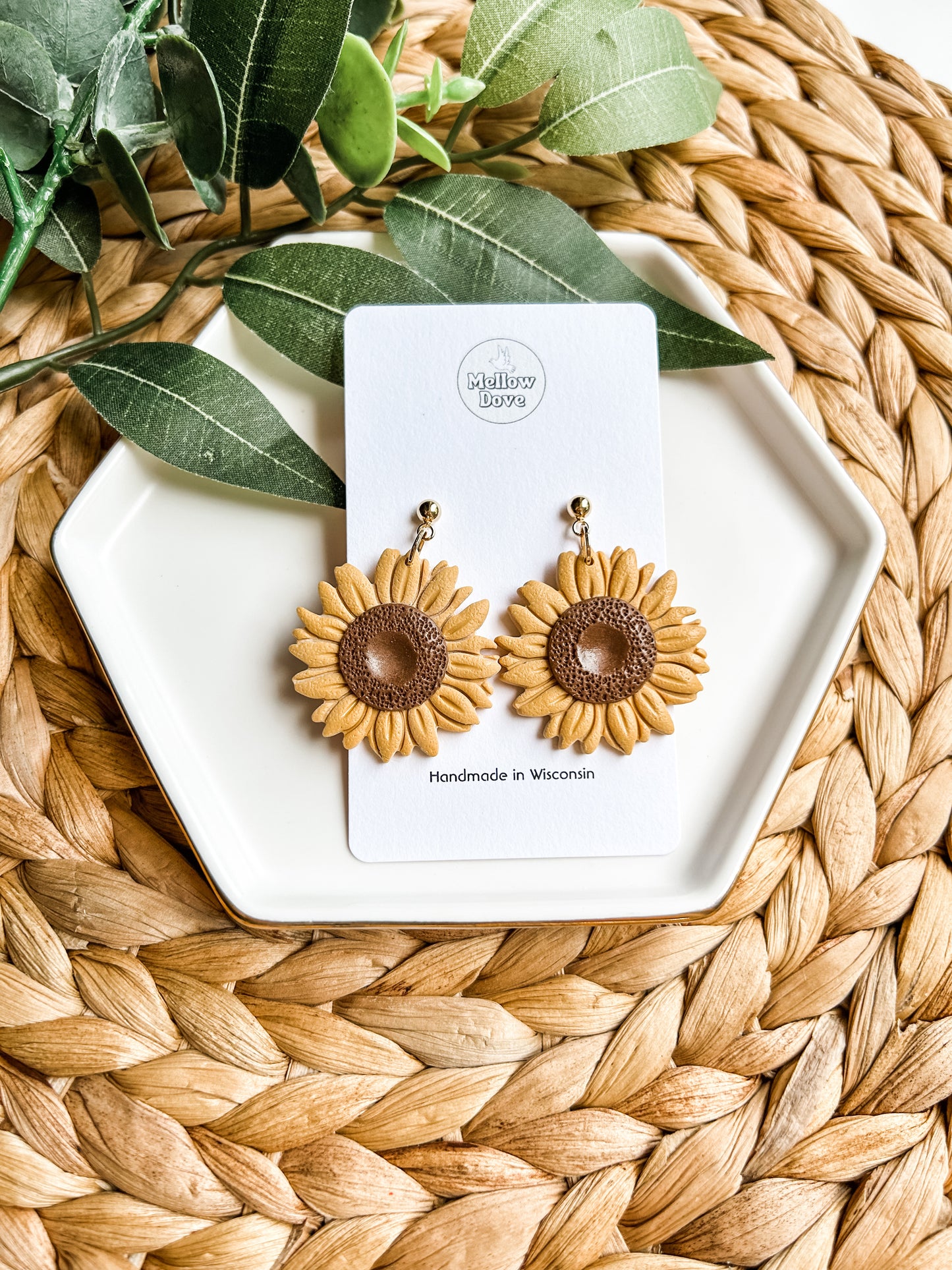 Boho Sunflower Earrings
