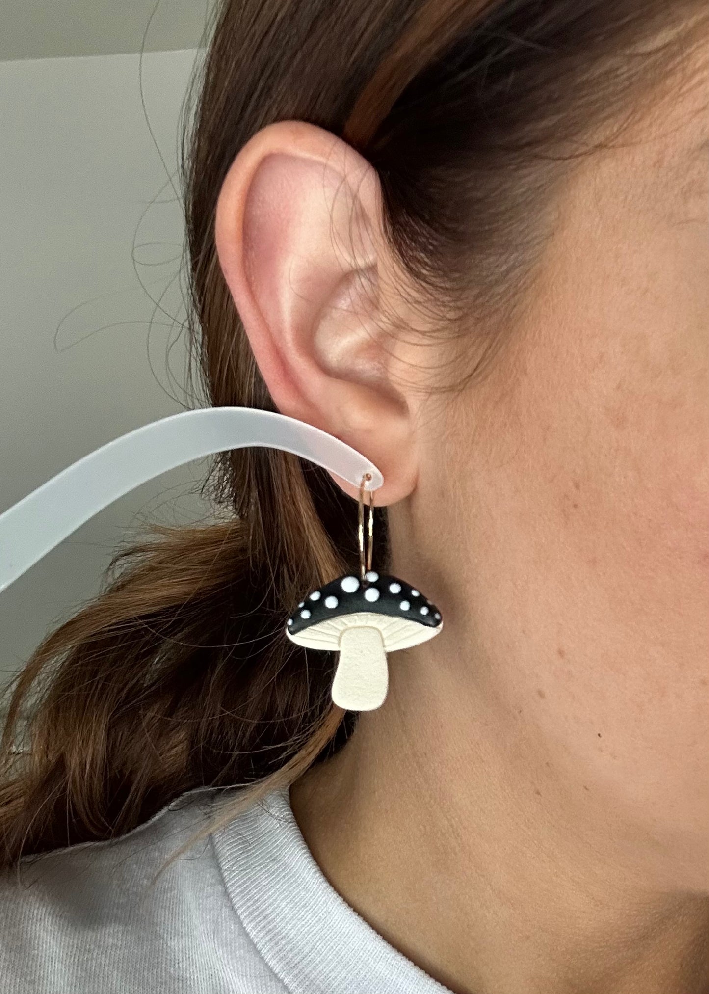 Boho Mushroom Hoops