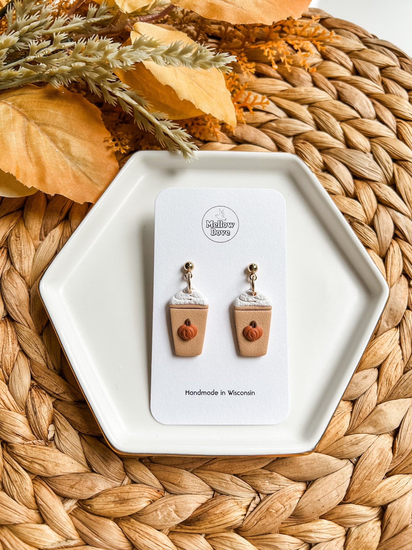 Pumpkin Cream Cold Brew Earrings