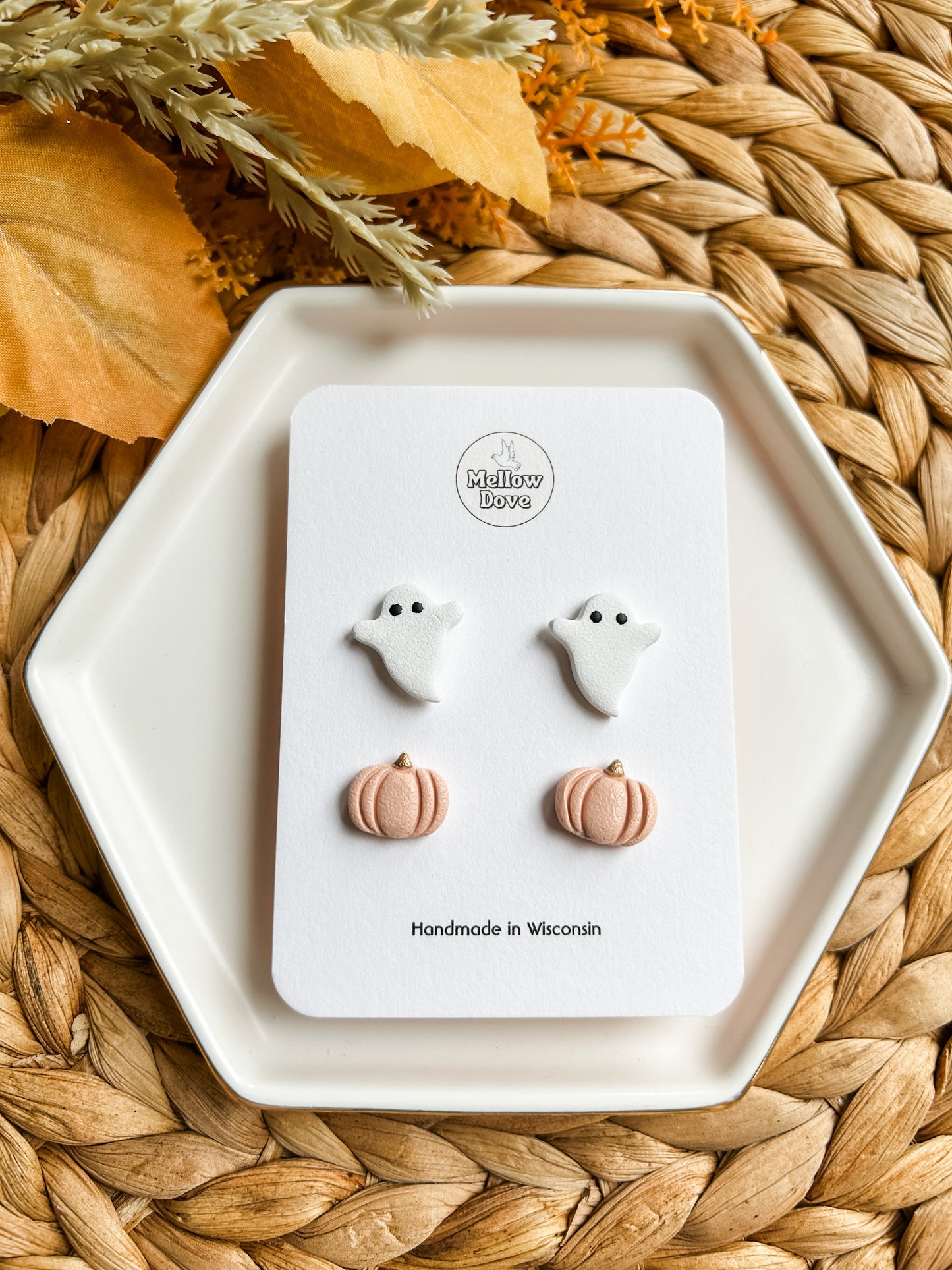 Ghost + Pumpkin Stud Pack (BLUSH)