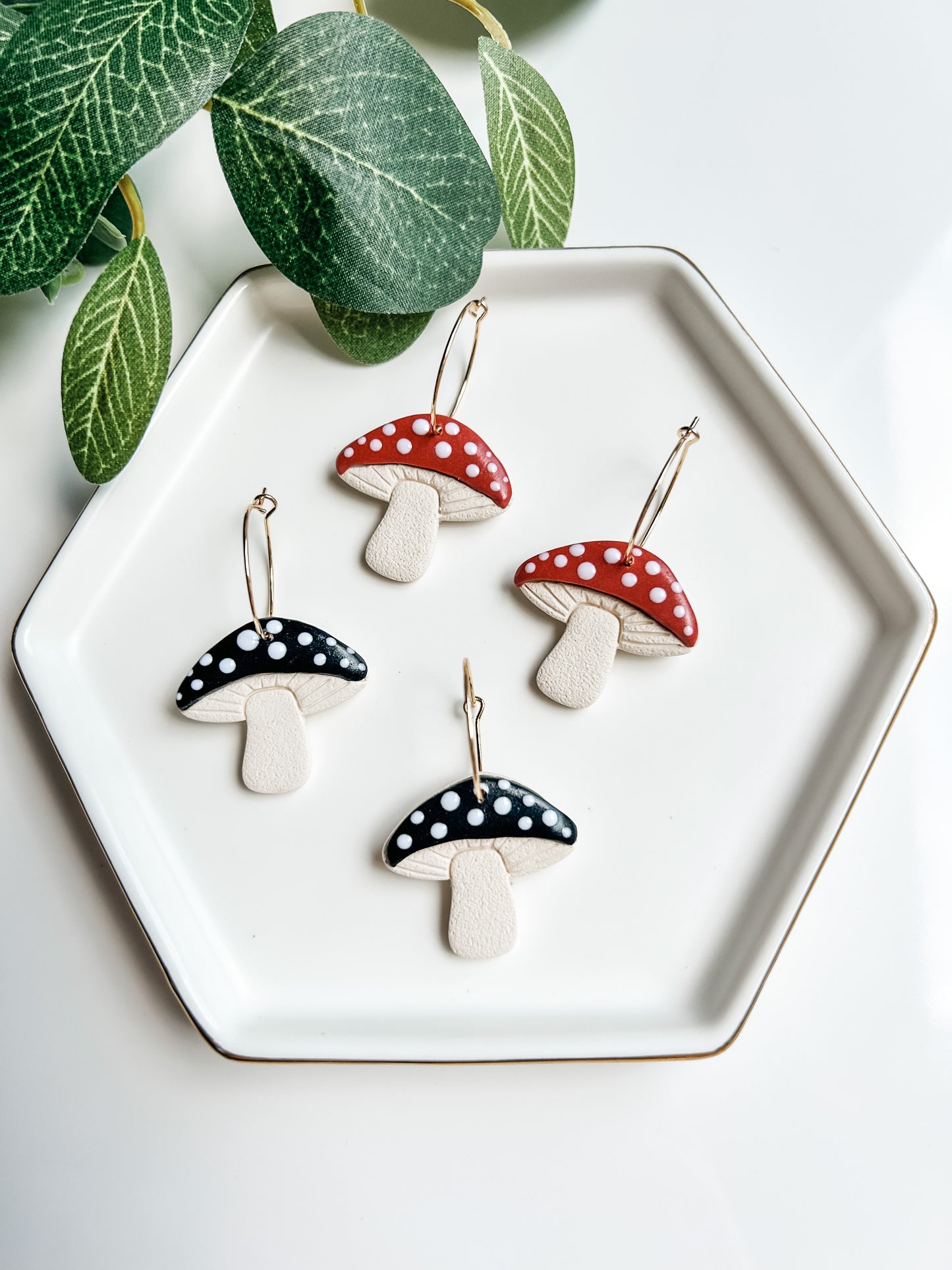 Boho Mushroom Hoops