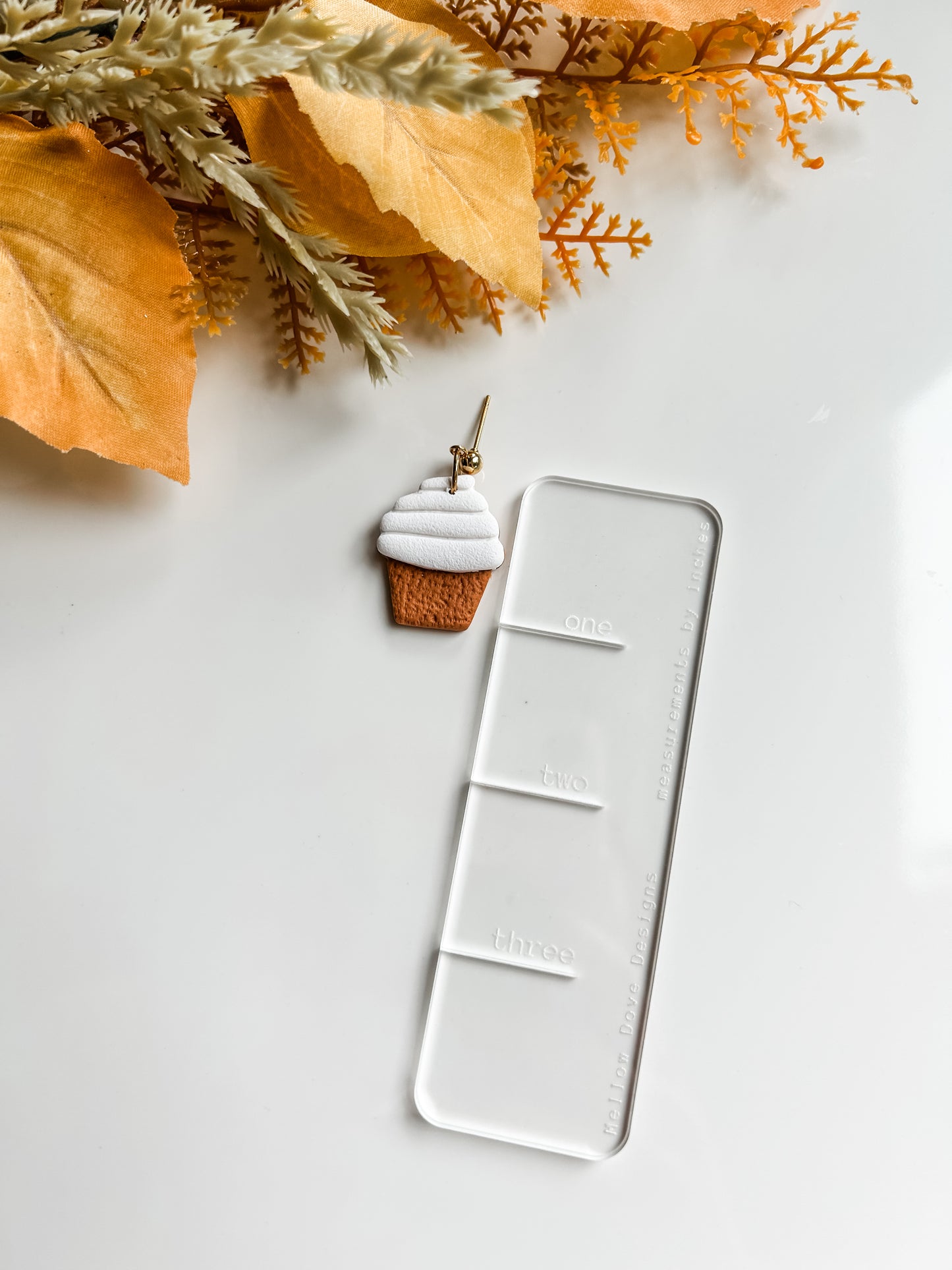 Pumpkin Spice Cupcake Earrings