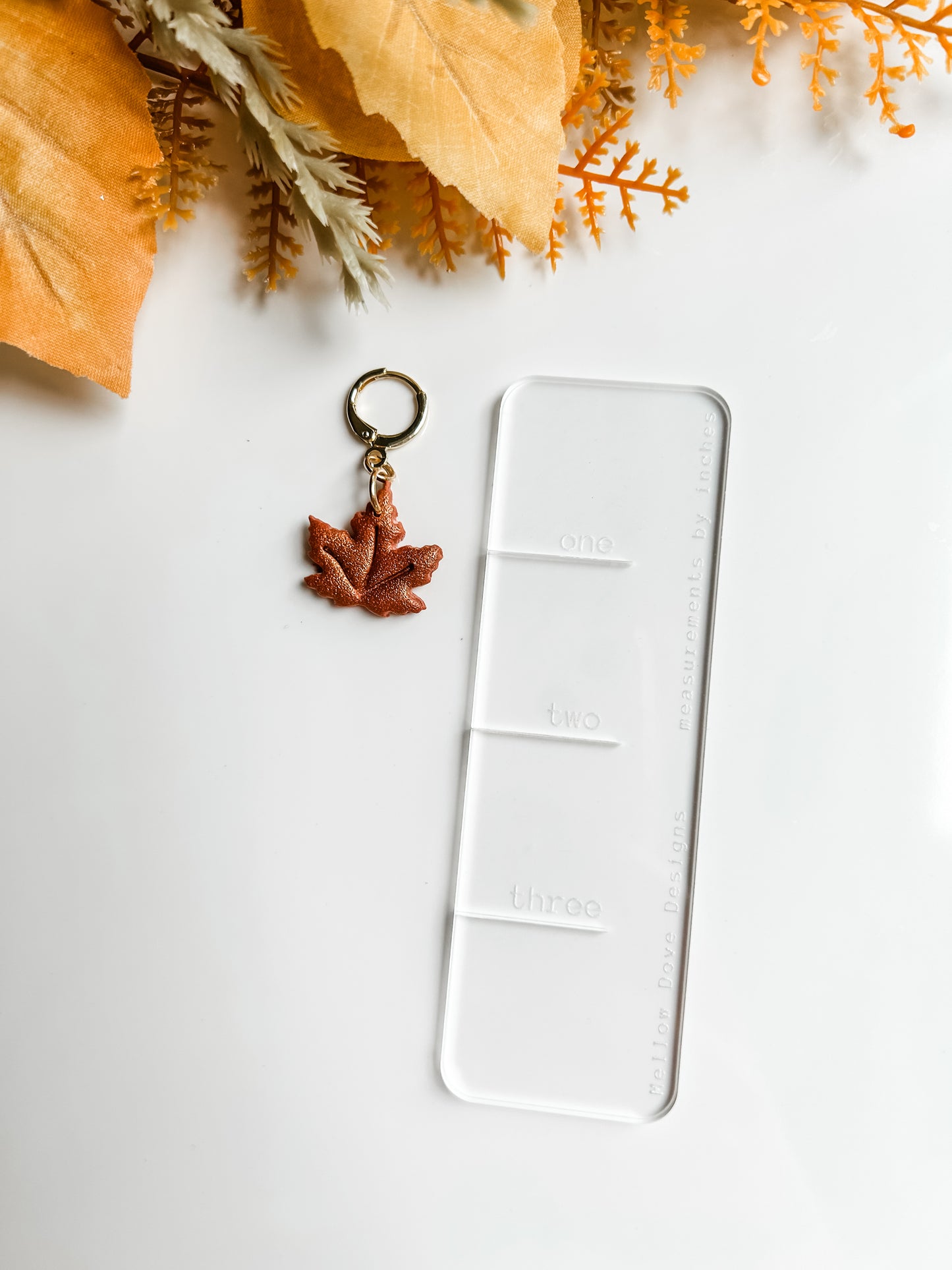 Fall Leaf Hoops