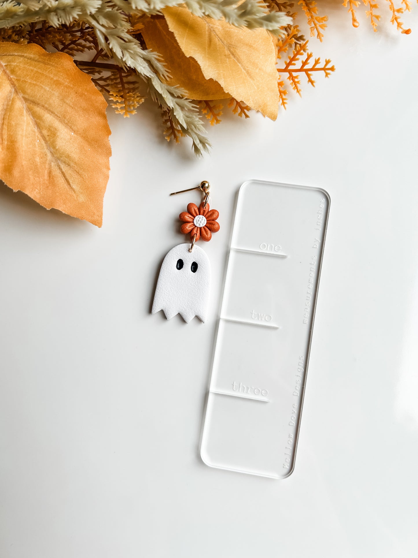 Boho Flower Ghost Earrings