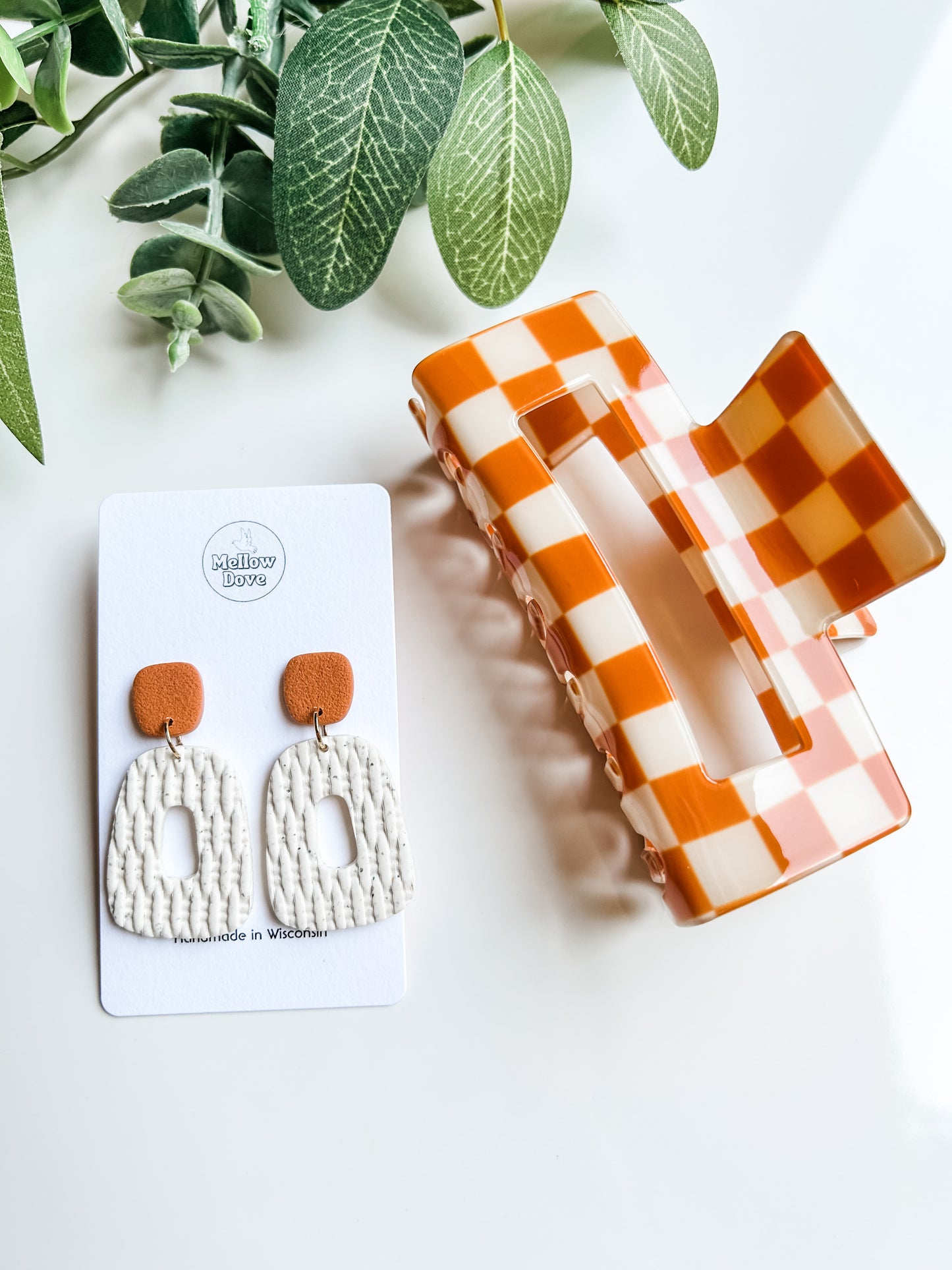 Ivory Rattan Earrings