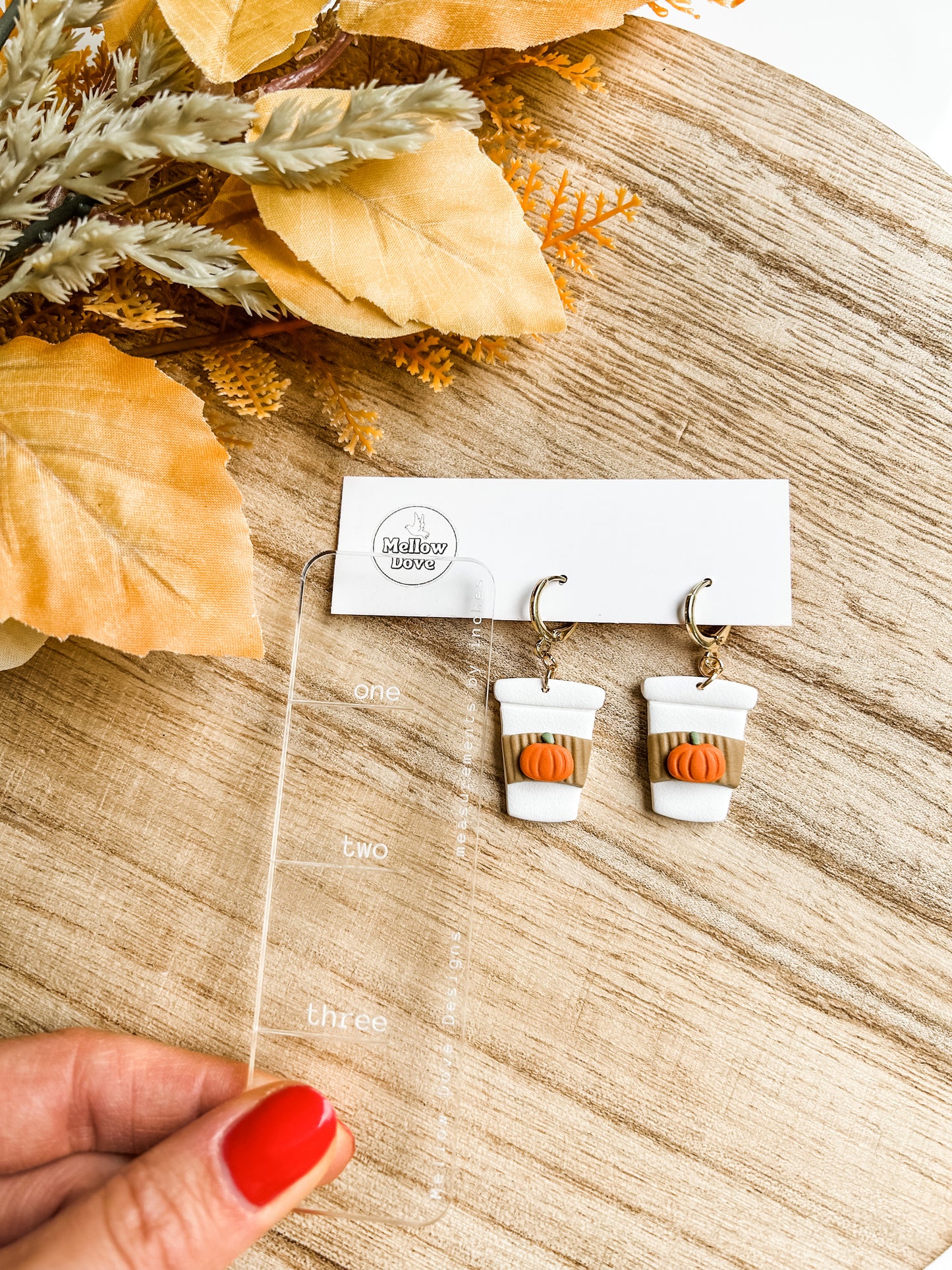 Pumpkin Spice Latte Earrings