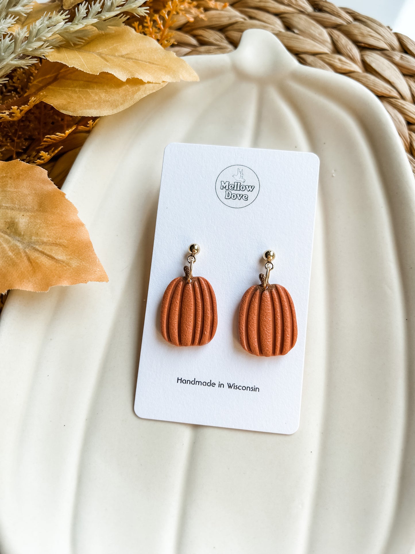 Tall Pumpkin Earrings