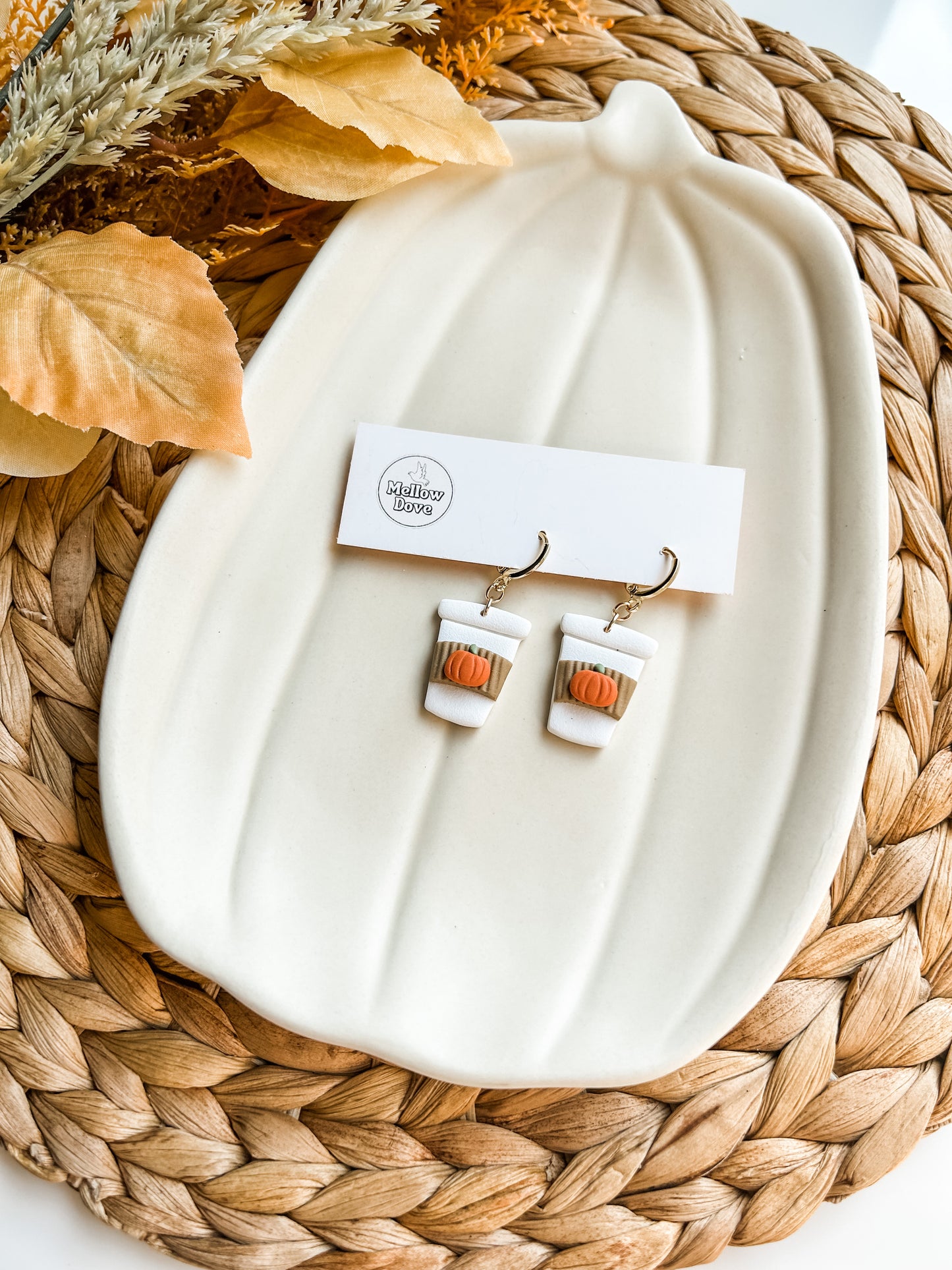 Pumpkin Spice Latte Earrings