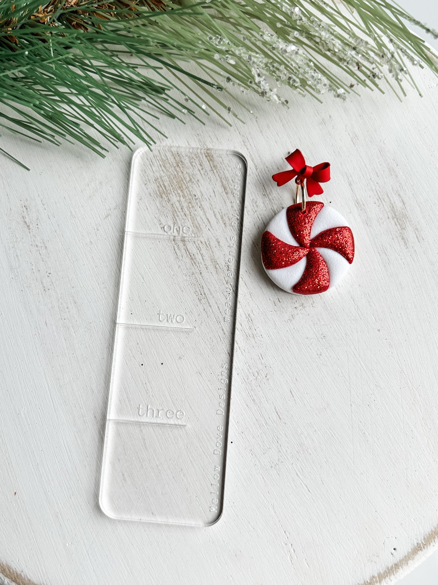 Peppermint Swirl Earrings