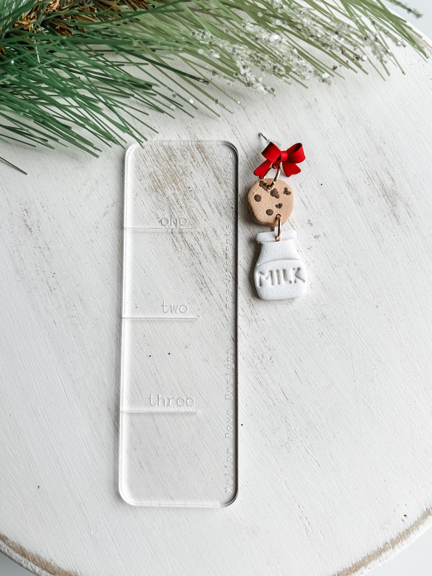 Santa's Cookies + Milk Earrings