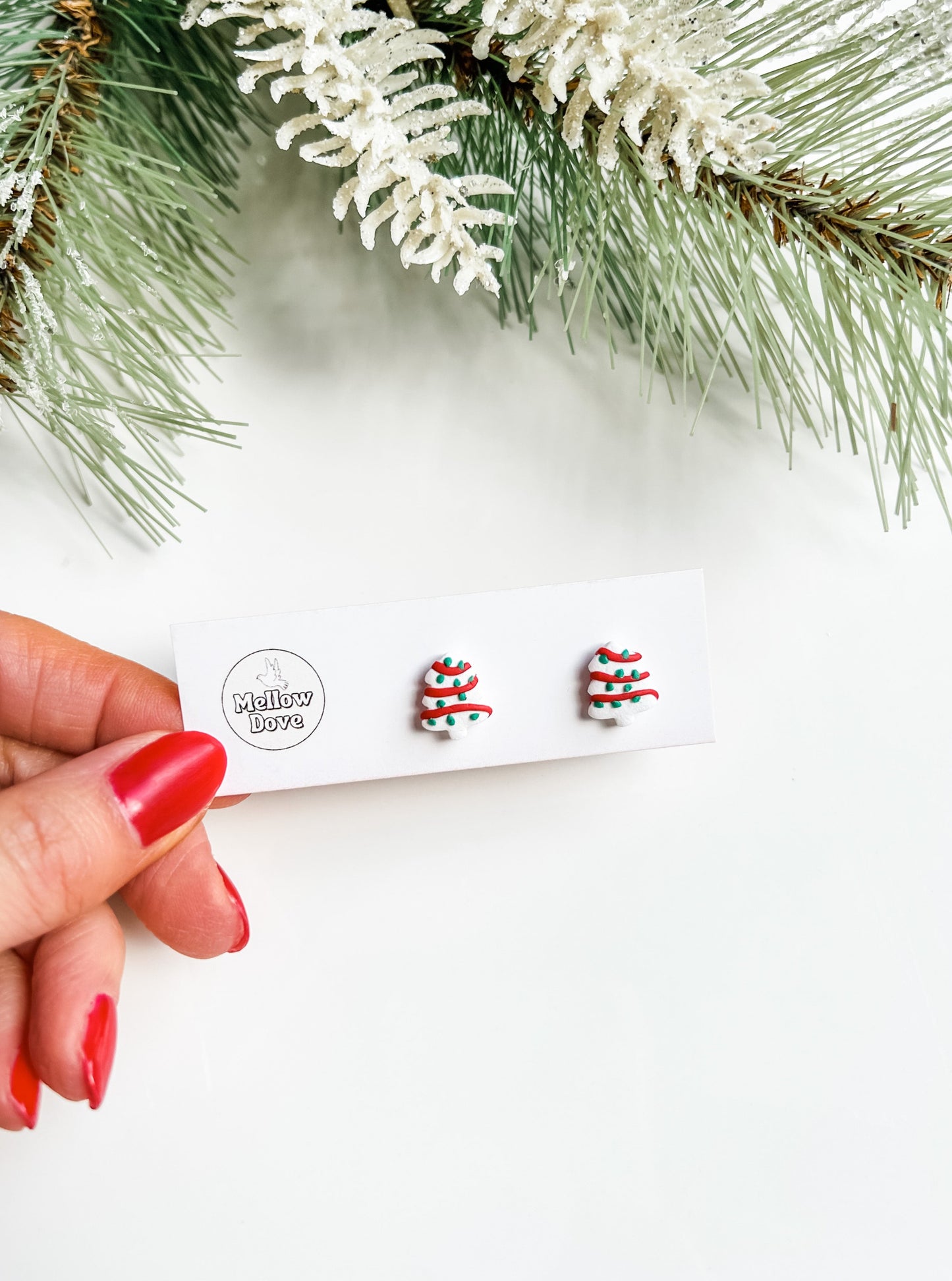 Christmas Tree Cake Studs