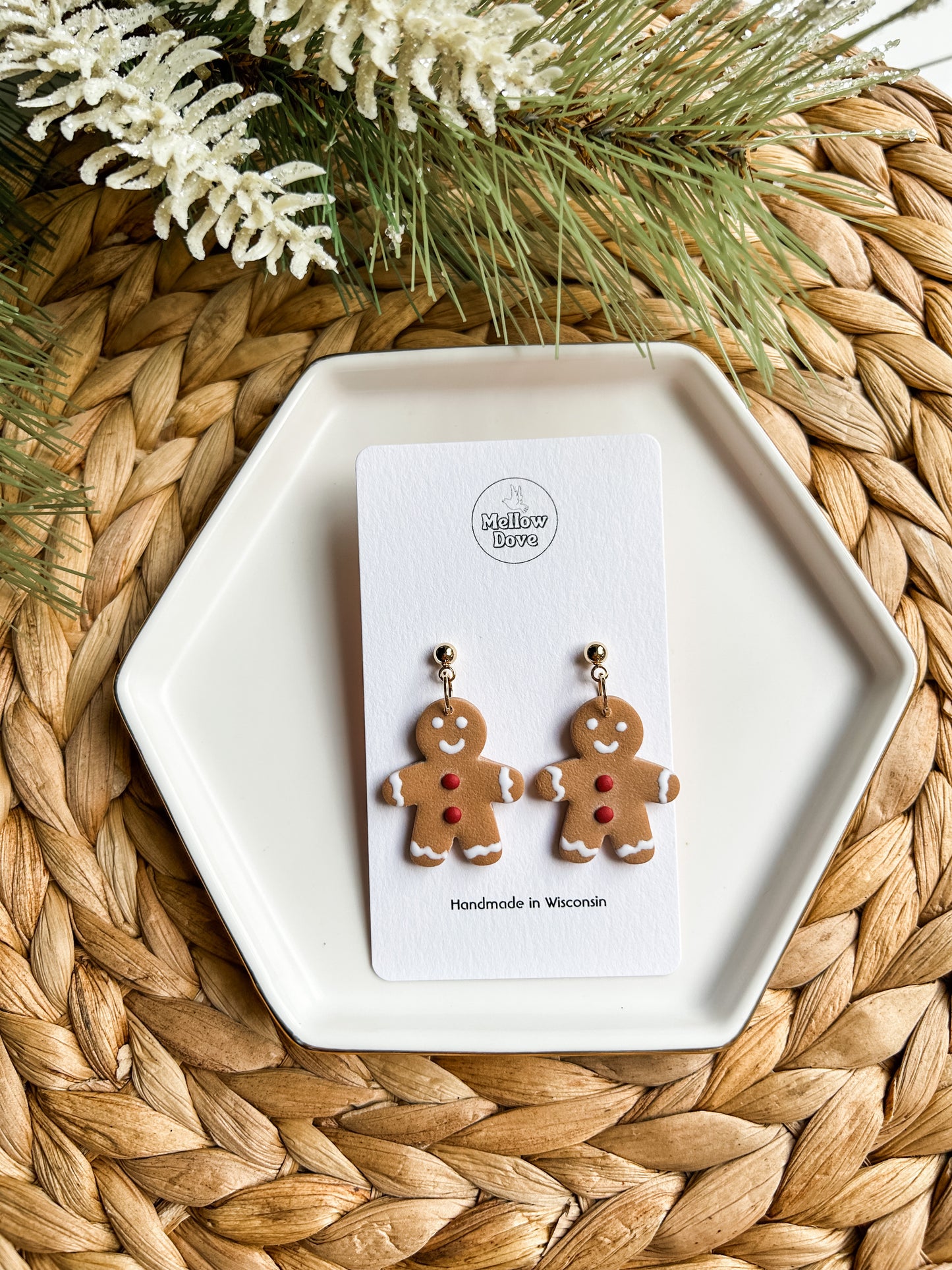 Gingerbread Cookie Earrings