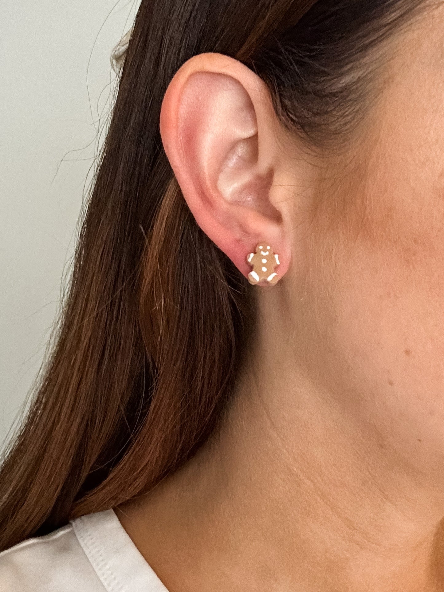 Red Bow + Gingerbread Cookie Stud Pack