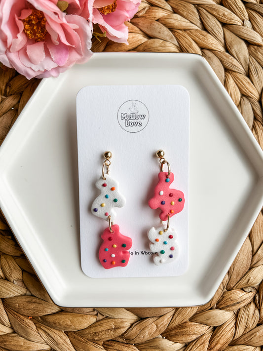 Circus Animal Cookie Earrings