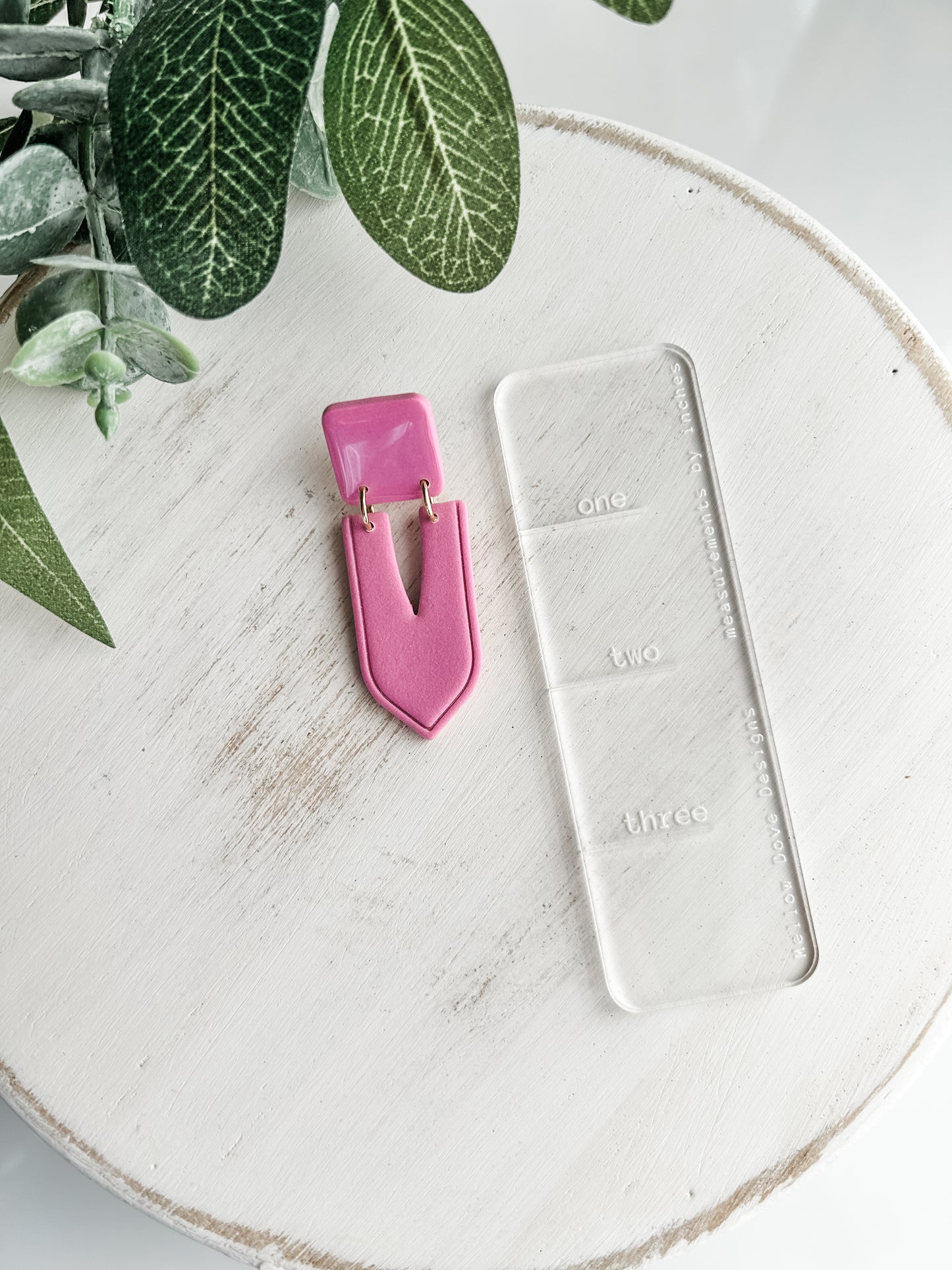 Geometric Square Top Earrings