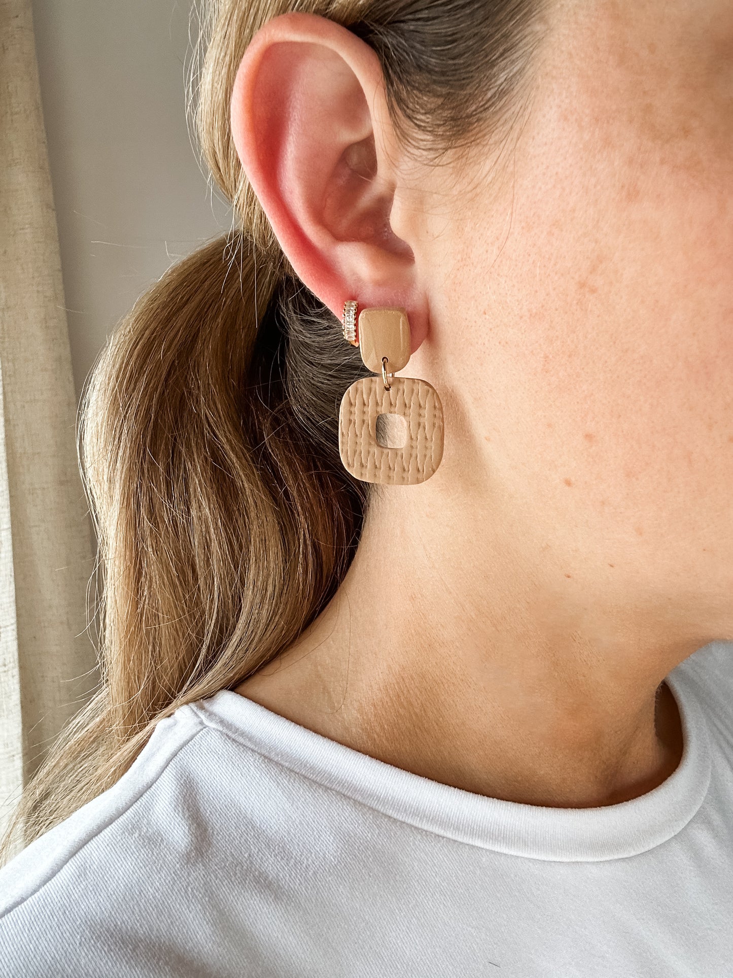 Caramel Rattan Earrings