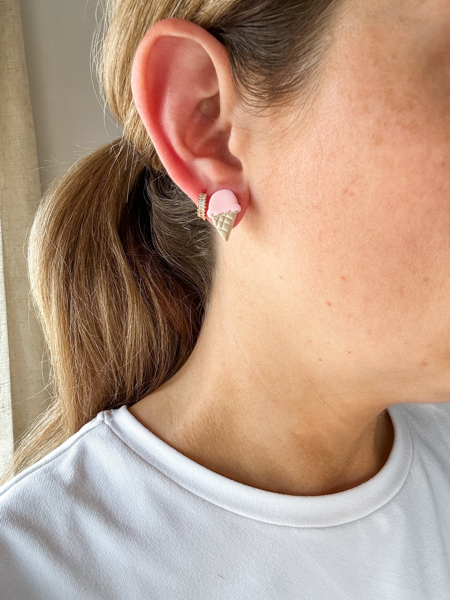 Ice Cream Cone Studs