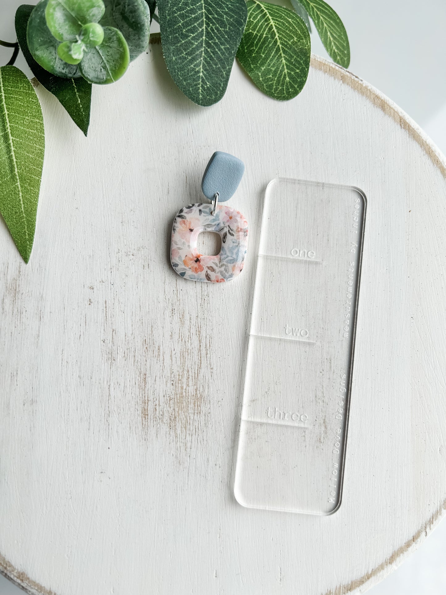 Easter Blue Floral Earrings
