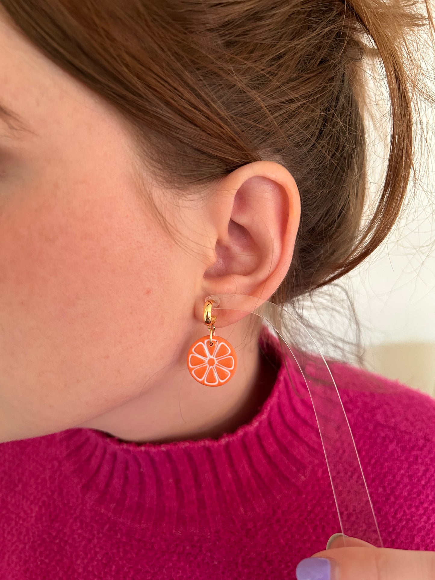 Orange Slice Hoops
