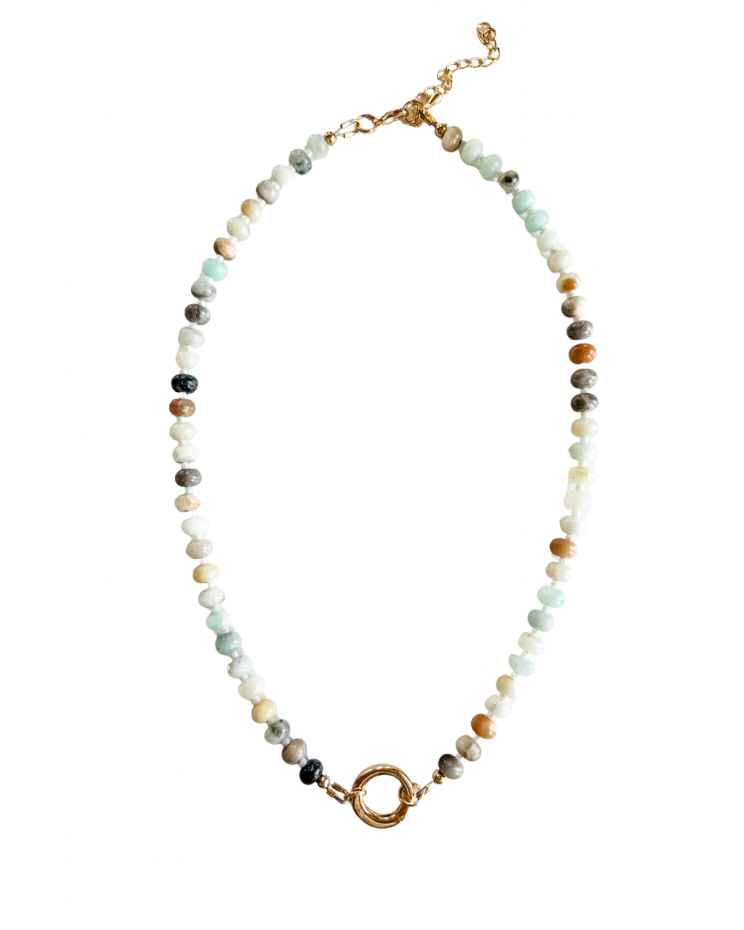 Charm Necklace Base | Amazonite Gemstone