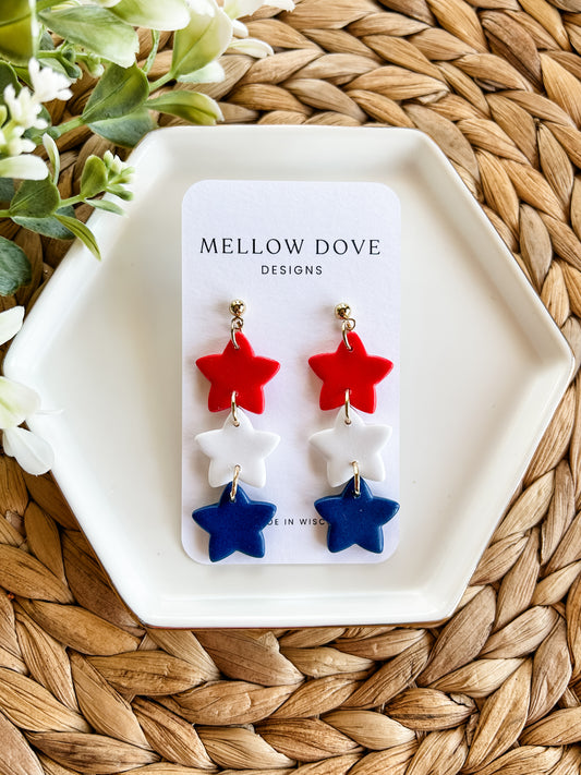 4th of July Star Trio