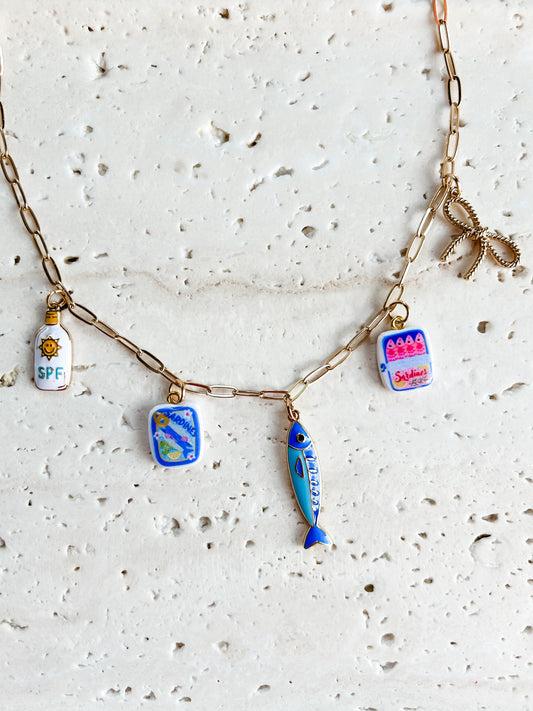 Sardine Charm Necklace