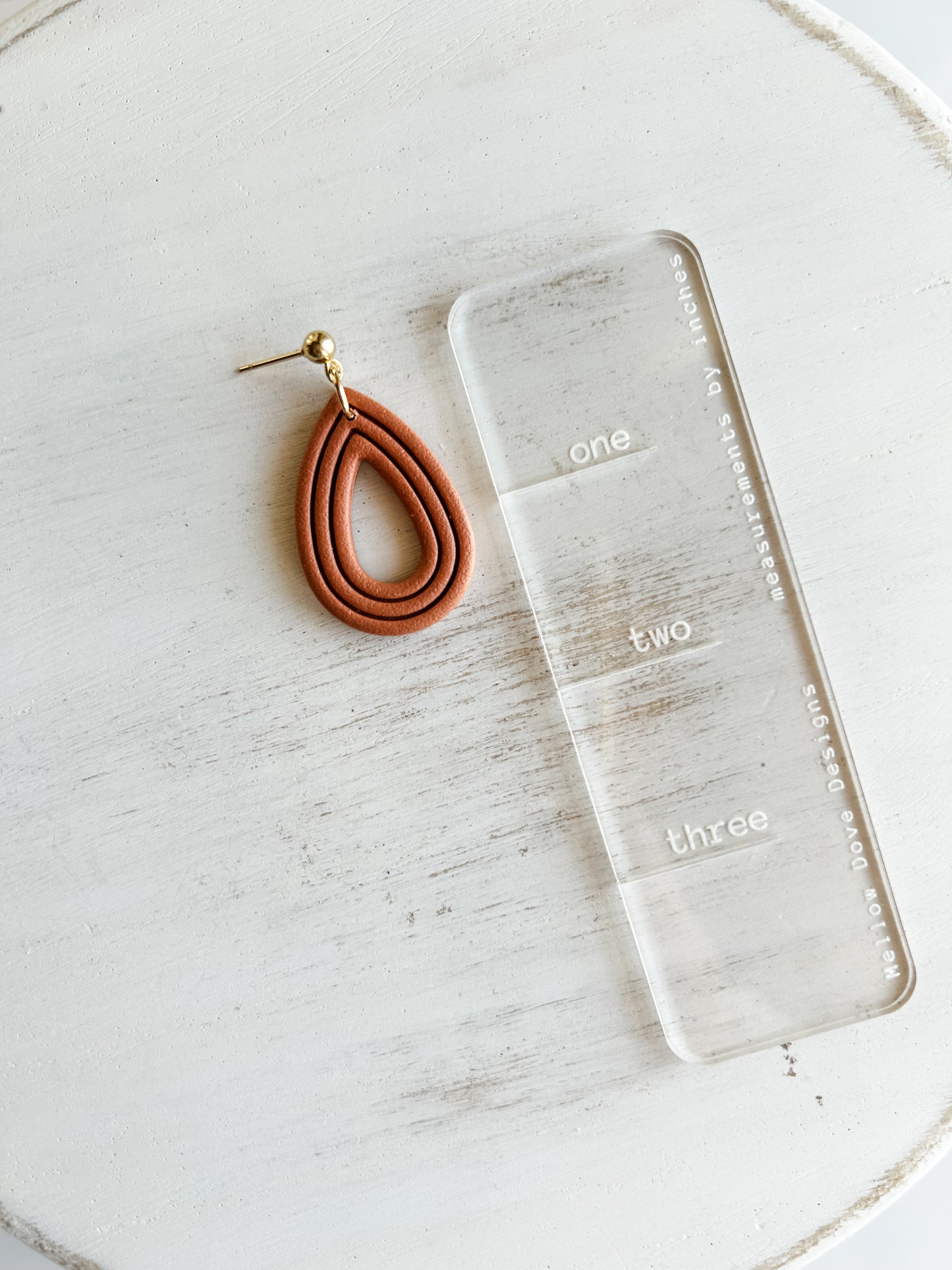 Classic Teardrop Dangles | Terracotta