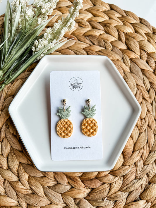 Golden Pineapple Dangles