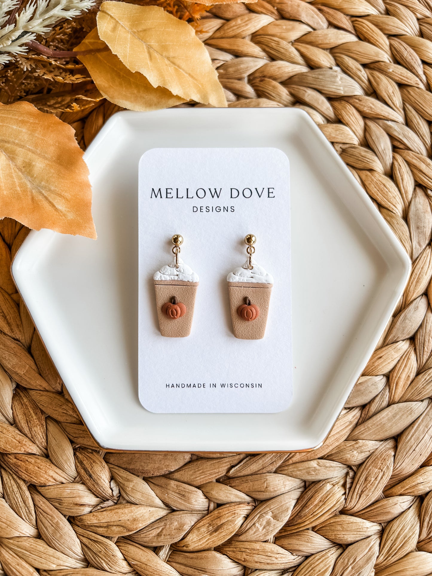 Pumpkin Cream Cold Brew Earrings