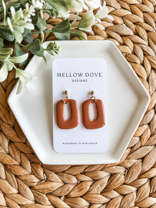 Classic Rectangle Dangles | Terracotta