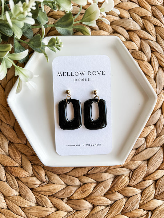 Classic Rectangle Dangle | Black