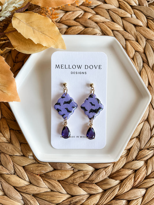 Purple Halloween Bats