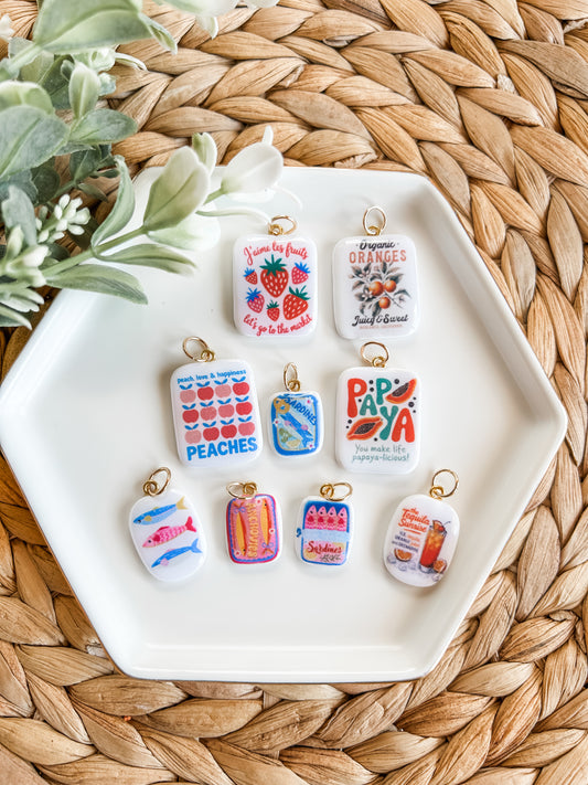 Summer Clay Charms