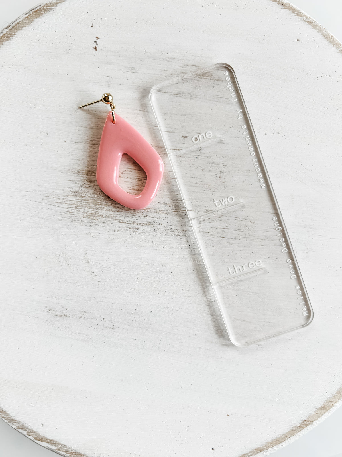Coral Pink Diamond Drop