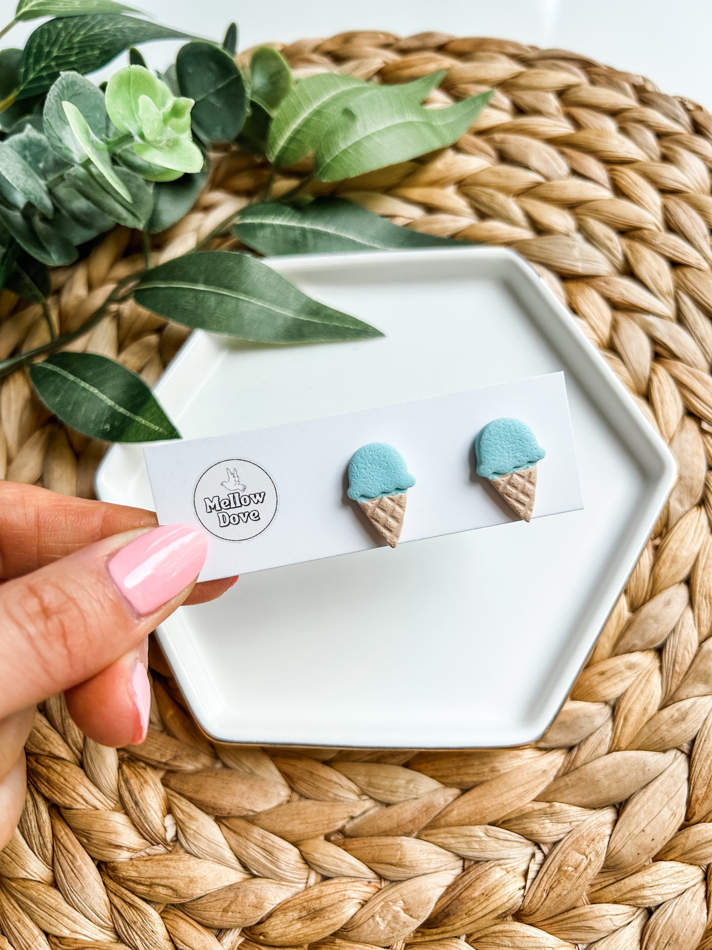 Ice Cream Cone Studs